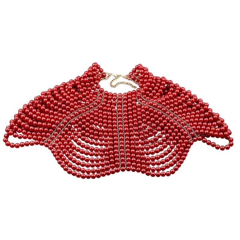 Body Chain Jewelry - 49MD Mulheres elegantes xale multicamadas com