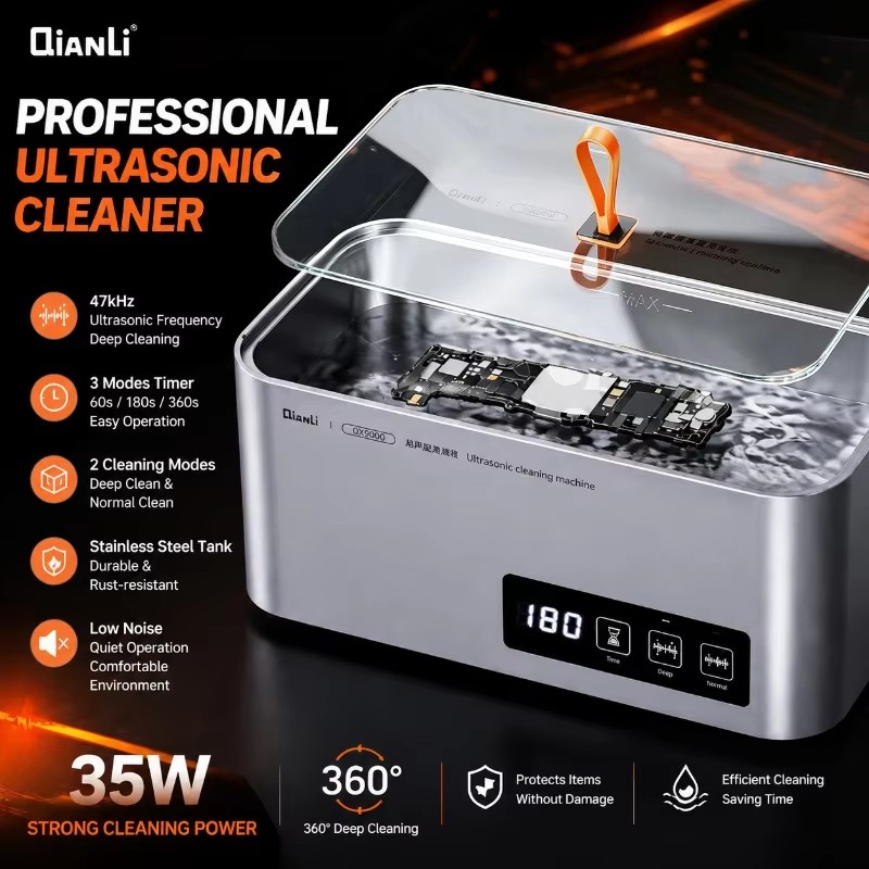 Body Jewelry Cleaner - Limpador Ultrassônico QIANLI QX9000 35W 47kHz