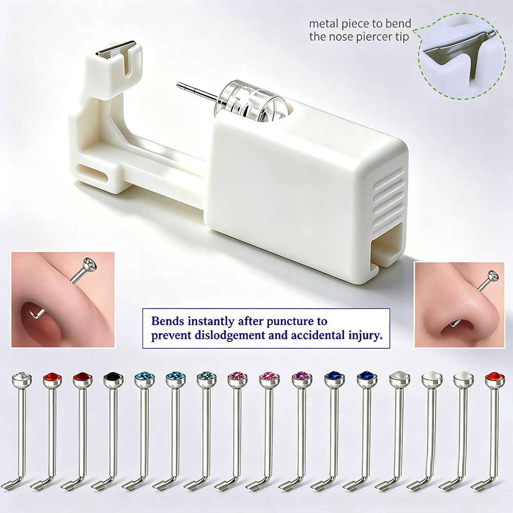 Body Jewelry Cleaner - 1 unidade/4 unidades Pistola de Piercing