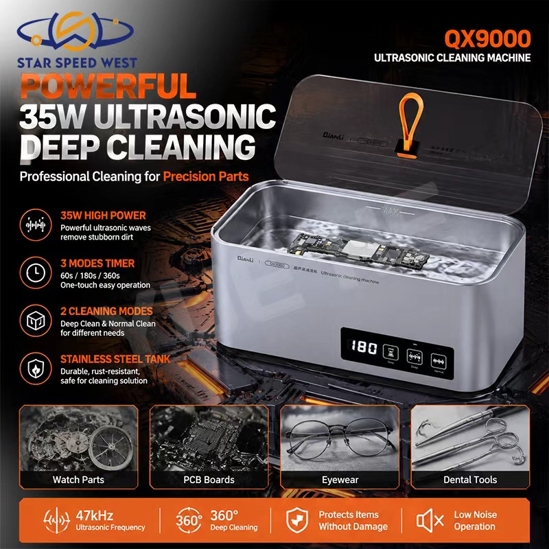 Body Jewelry Cleaner - Limpador Ultrassônico QIANLI QX9000 35W 47kHz