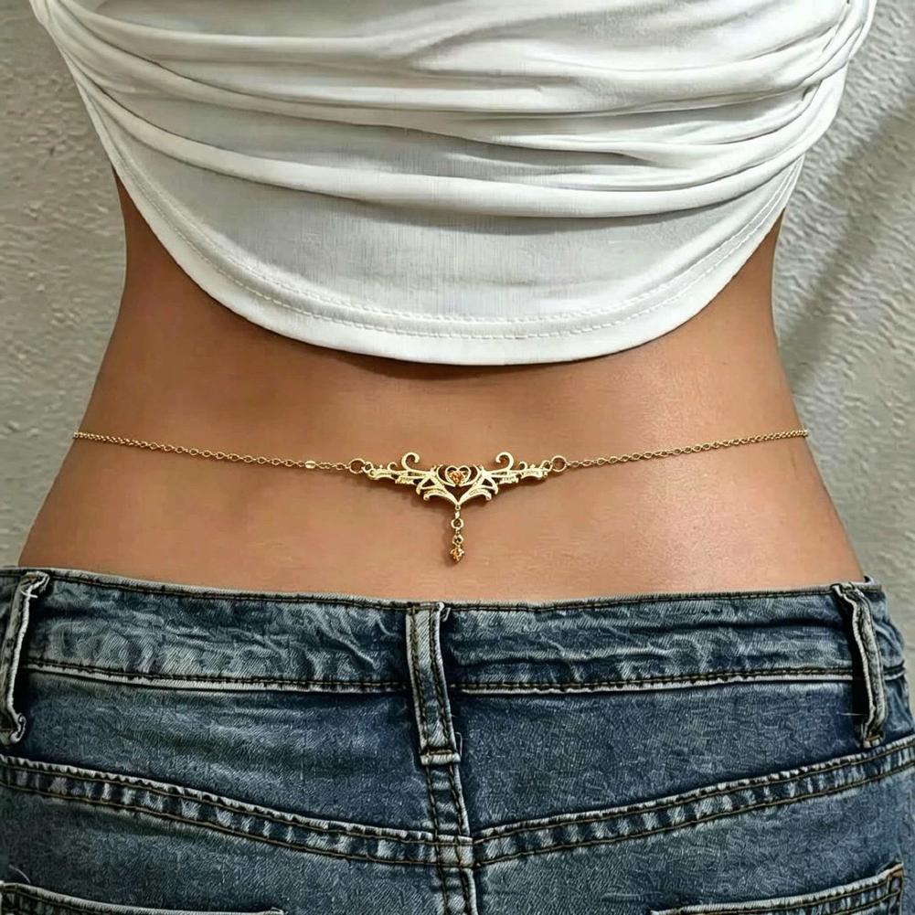 Body Chain Jewelry - Corrente de Cintura Feminina Elegante e