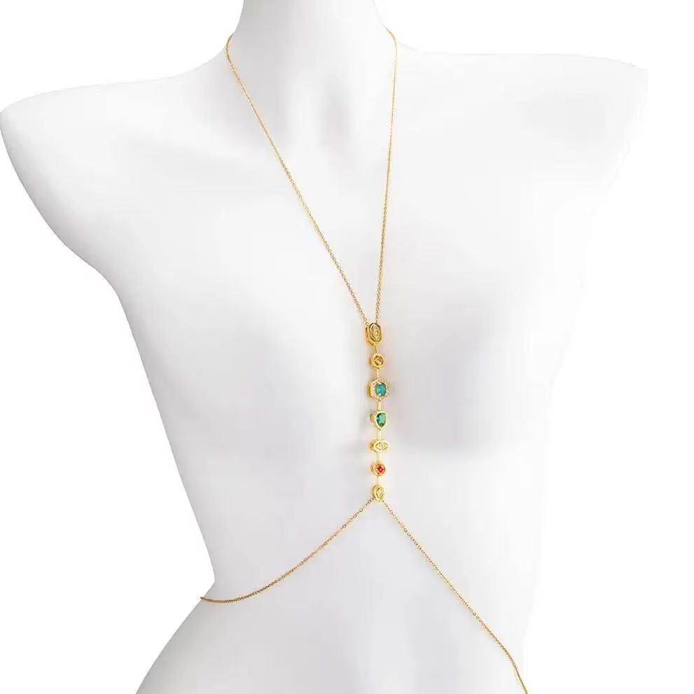 Body Chain Jewelry - Corrente de Cintura e Peito Feminina