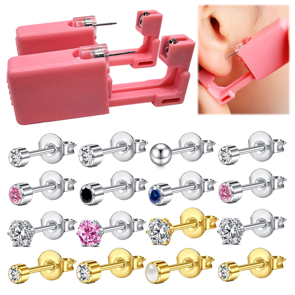 Body Jewelry Cleaner - 1 unidade/4 unidades Pistola de perfuração