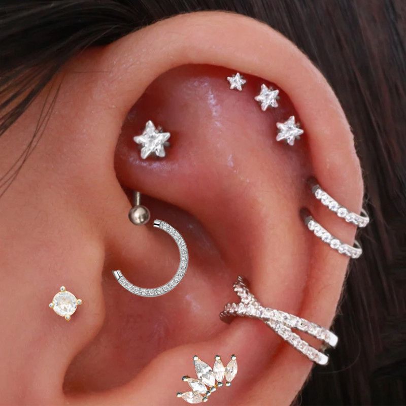 Body Jewelry Cartilage Earrings - Helix piercing estrela brincos feminino 1pc